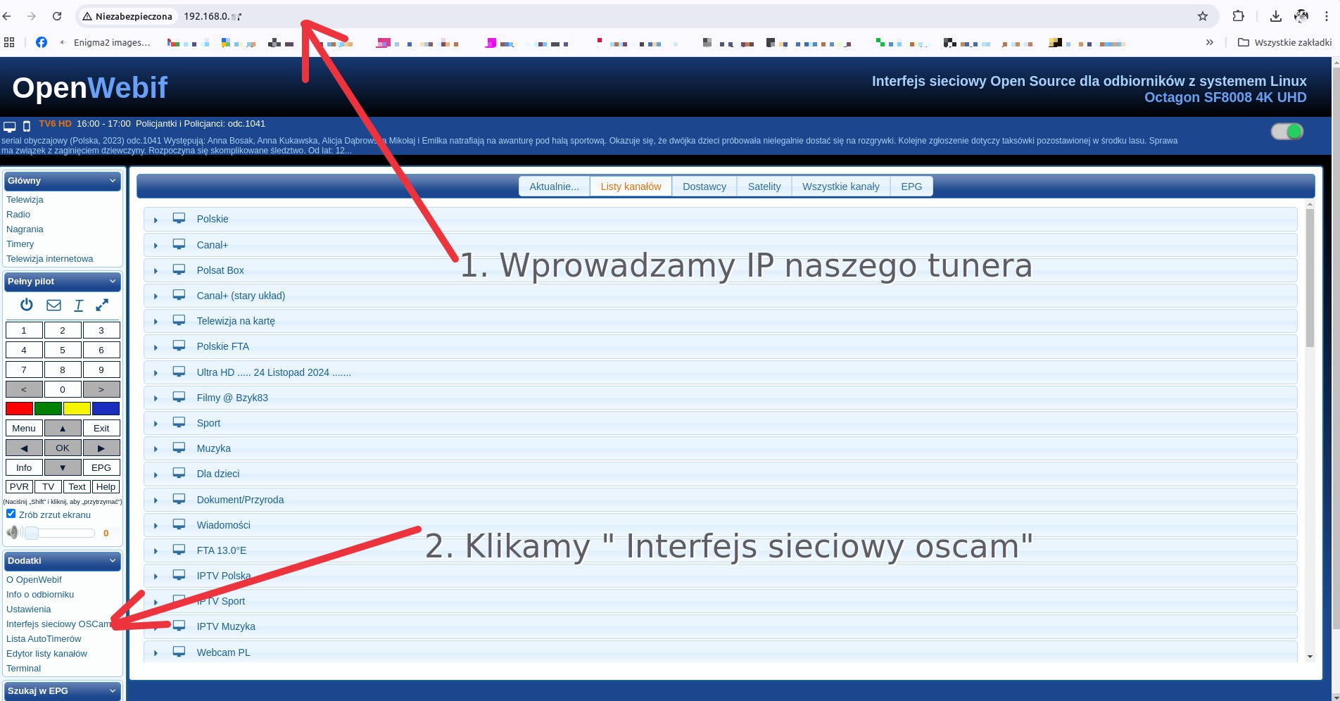 OSCam WebIF